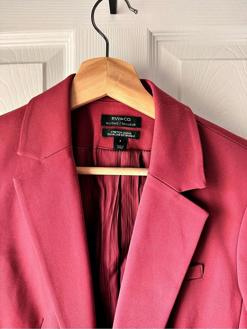 RW&CO. Raspberry Suiting/Tailleur Size 4 - Picture 4 of 16